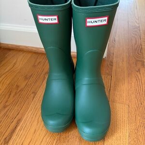 Hunter short rain boots -Green